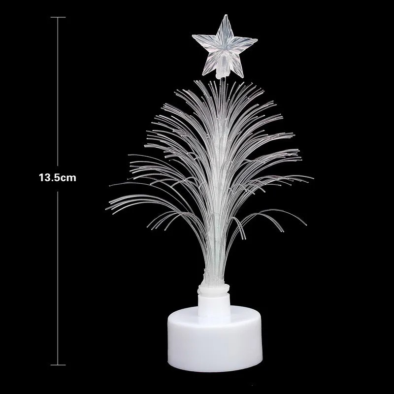 CARRYWON красочные Fibra Ottica светодиодный ночник Lampada Della Luce Decorazione Mini Albero Di Natale