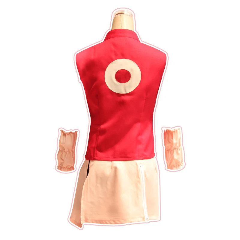 Наруто Косплей Костюм Харуно Сакура аниме костюмы полный комплект 5 шт молния