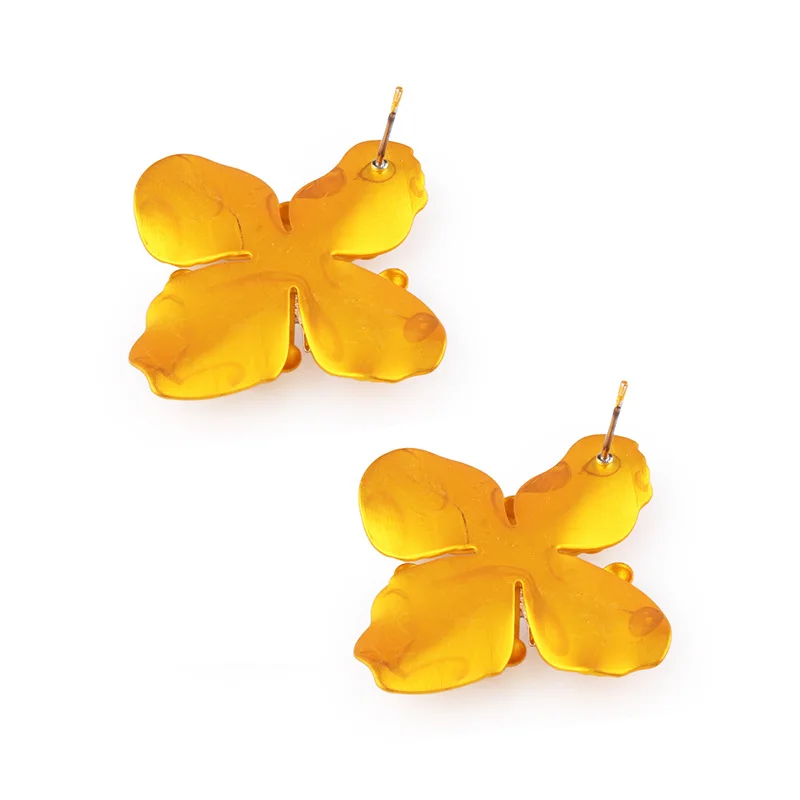 DiLiCa Cute Flower Statement Earrings Women Female Korean Trendy Alloy Jewelry Earring pendientes | Украшения и аксессуары