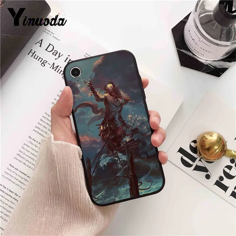 Yinuoda череп игра Doom новое поступление черный чехол для телефона iPhone 5 5Sx 6 7 7plus 8 8Plus X