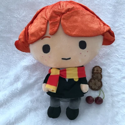 Ron 30cm Новая плюшевая игрушка Гарри Рон Гермиона Драко Малфой 30 см сумка для монет кошелек 18 см брелок 10 см плюшевая кукла в подарок - Цвет: Ron 30cm