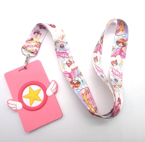 Новинка розничная продажа 1 шт. Мягкая силиконовая аниме карта Captor Sakura Sign Card ID Holder брелок T05|Брелоки| |