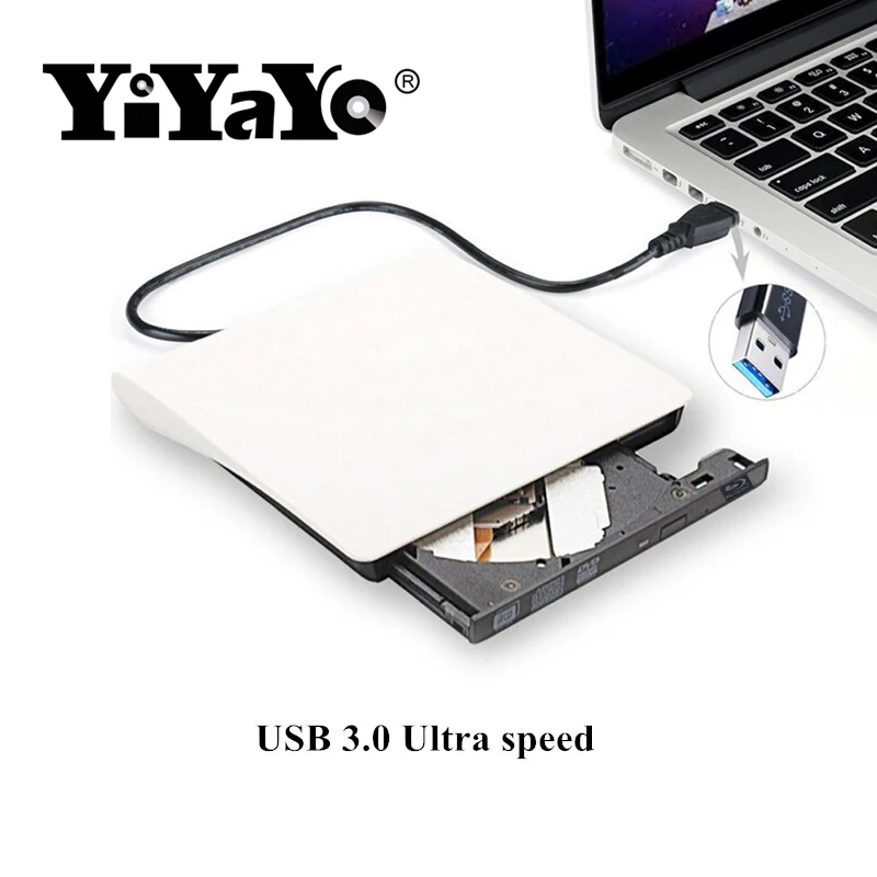 YiYaYo 3d Bluray плеер USB 3 0 CD/DVD/BD ROM CD/DVD RW ГОРЕЛКА Внешний Blu Ray оптический привод для
