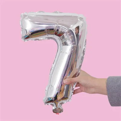 Silvery 1 шт 1" /32" фигурки фольга золото и серебро Количество шар поплавок надувные шары для свадьбы День рождения украшения для детских игрушек - Цвет: Silvery