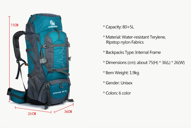 Большой 80+ 5L водонепроницаемый рюкзак для путешествий Camp Hike Mochilas Masculina рюкзак для ноутбука походные сумки для мужчин и женщин