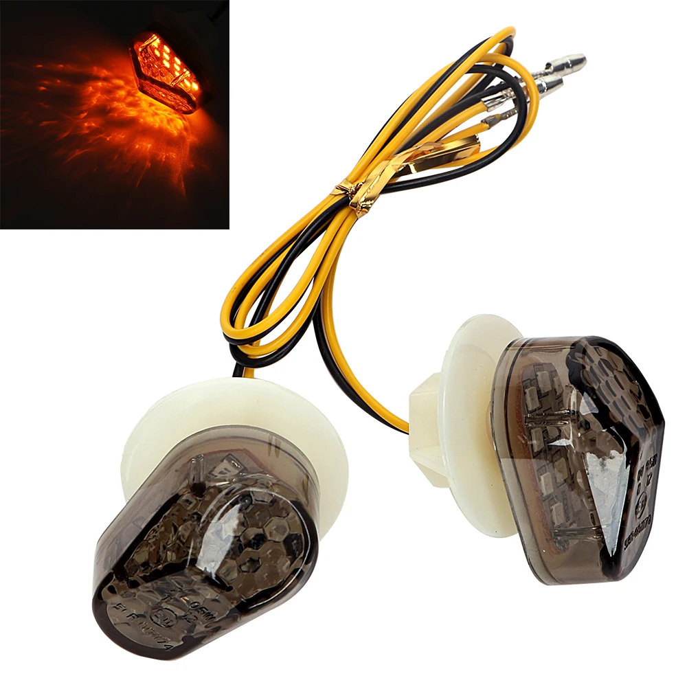 

LEEPEE 2 Pieces/Set Motorcycle Accessories Turn Signal Lights Indicator Lamp Motorcycle Lighting Flasher Light