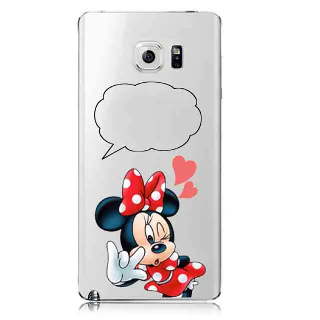 Веселый Микки Минни Emoji Мышь чехол с принцессой для samsung A3 A5 A7 A8 J1 J5 J7 Note 7 4 5 S3 S4 S5 S6 S7