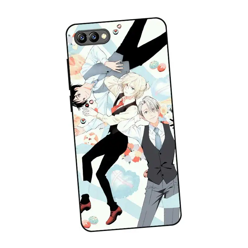 P249 силиконовый чехол Yuri On Ice Black для huawei Honor 6A 6C 6X 7C 7X8 Lite Pro |