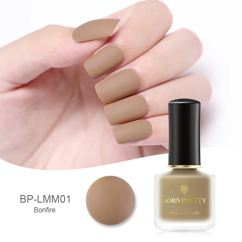 BP-LMM01 BORN PRETTY 6 мл матовый лак для ногтей маникюр живопись лак для ногтей Черный Фиолетовый лак дизайн - Цвет: BP-LMM01