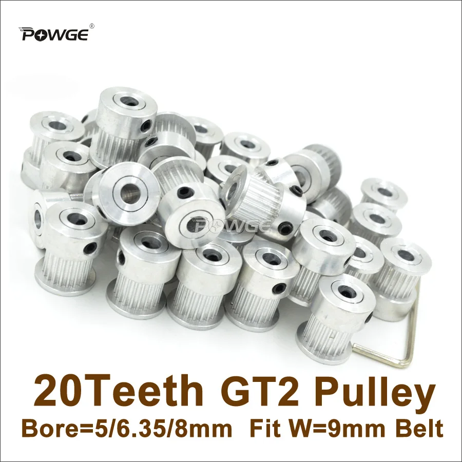 Шкив зубчатого ремня GT2 20 зубьев 100/6/6/8 мм ширина = 9 2 Гт т ГТ|parts product|printer cdprinter |