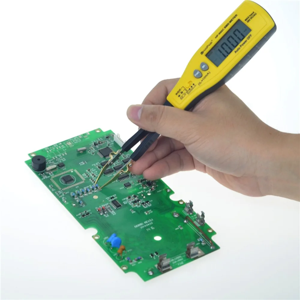 HoldPeak HP 990C Smart тестирование зажимы SMD тестер батарея Relafive значение мультиметр Авто