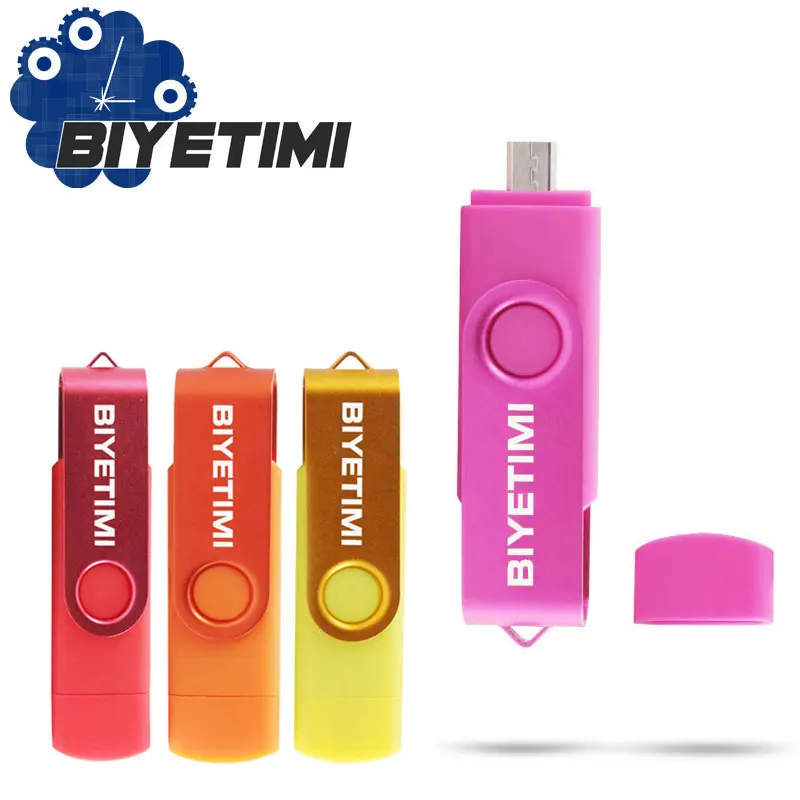 

Biyetimi 2019 модная серия разных цветов otg Usb 2,0 Usb флэш-накопитель полная емкость флэш-накопитель Usb карта памяти