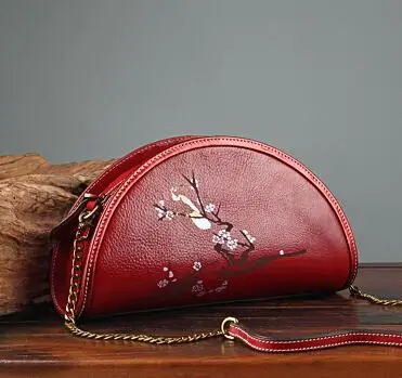 SUWERER новые женские сумки из натуральной кожи для женщин Роскошные сумки женские сумки дизайнерские китайские стильные женские кожаные сумки на плечо - Цвет: red