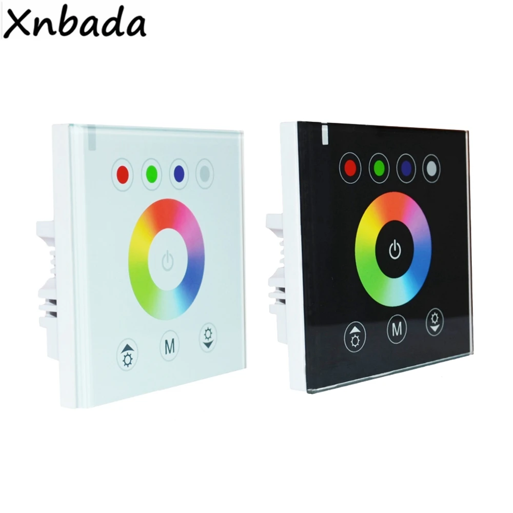RGB/RGBW настенная сенсорная панель светодиодный контроллер стеклянная панель диммер контроллер для светодиодной ленты светильник DC12V-24V