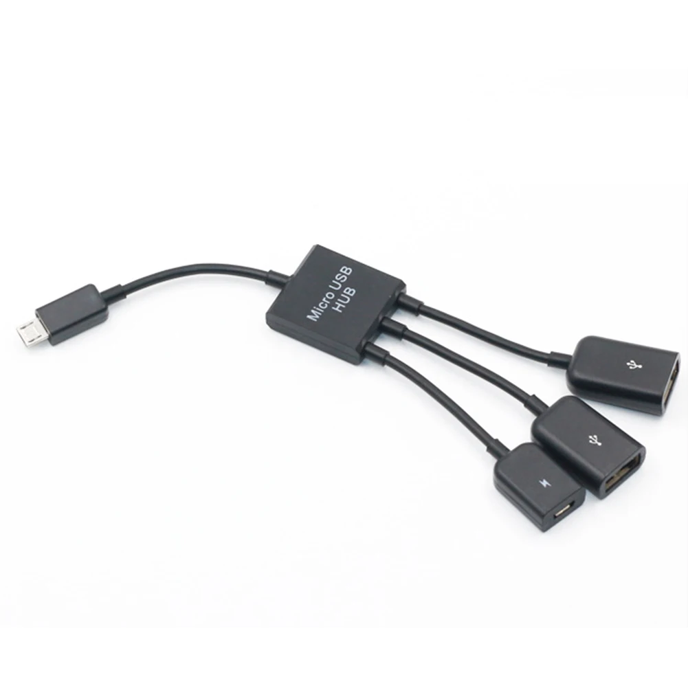 Концентратор OTG Мобильный телефон двойной микро USB кабели адаптер ведущий сплит