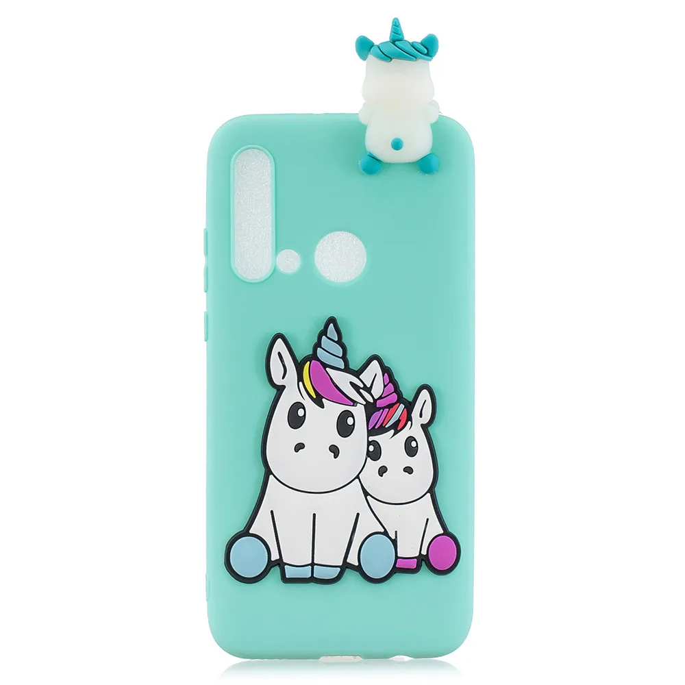 Чехол с единорогом из мультфильма для Huawei P20 Lite 2019 5 84 дюймов силиконовый чехол