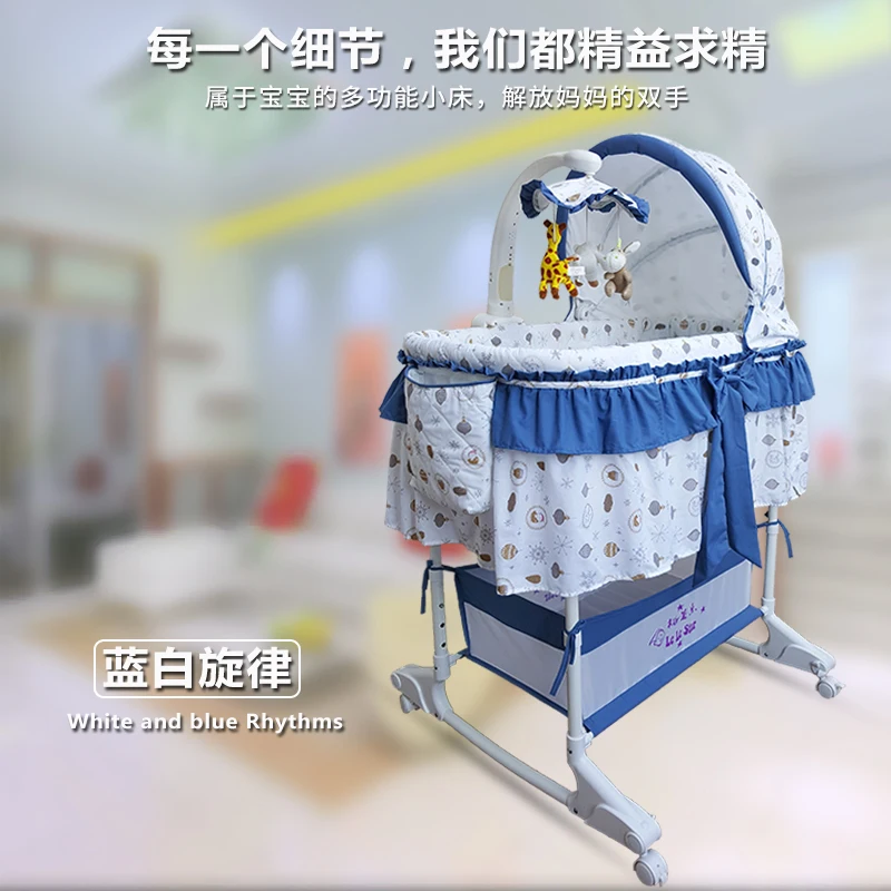 Музыкальная детская кроватка сетка для младенцев европейская - Цена: 21 037,48 руб.