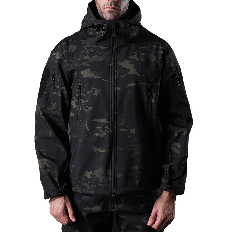 MAGCOMSEN Softshell тактические военные куртки мужские водонепроницаемые флисовые пальто армейская одежда камуфляжная Боевая куртка пальто PLY-62