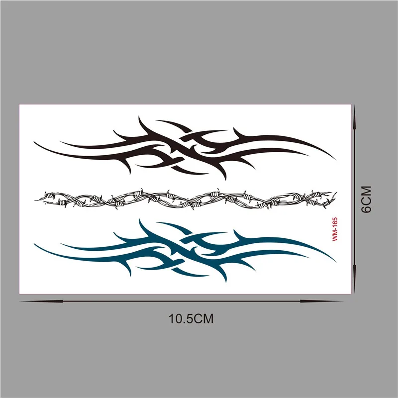 Оригинальная Черная синяя Сексуальная поддельная Татуировка непромокаемая