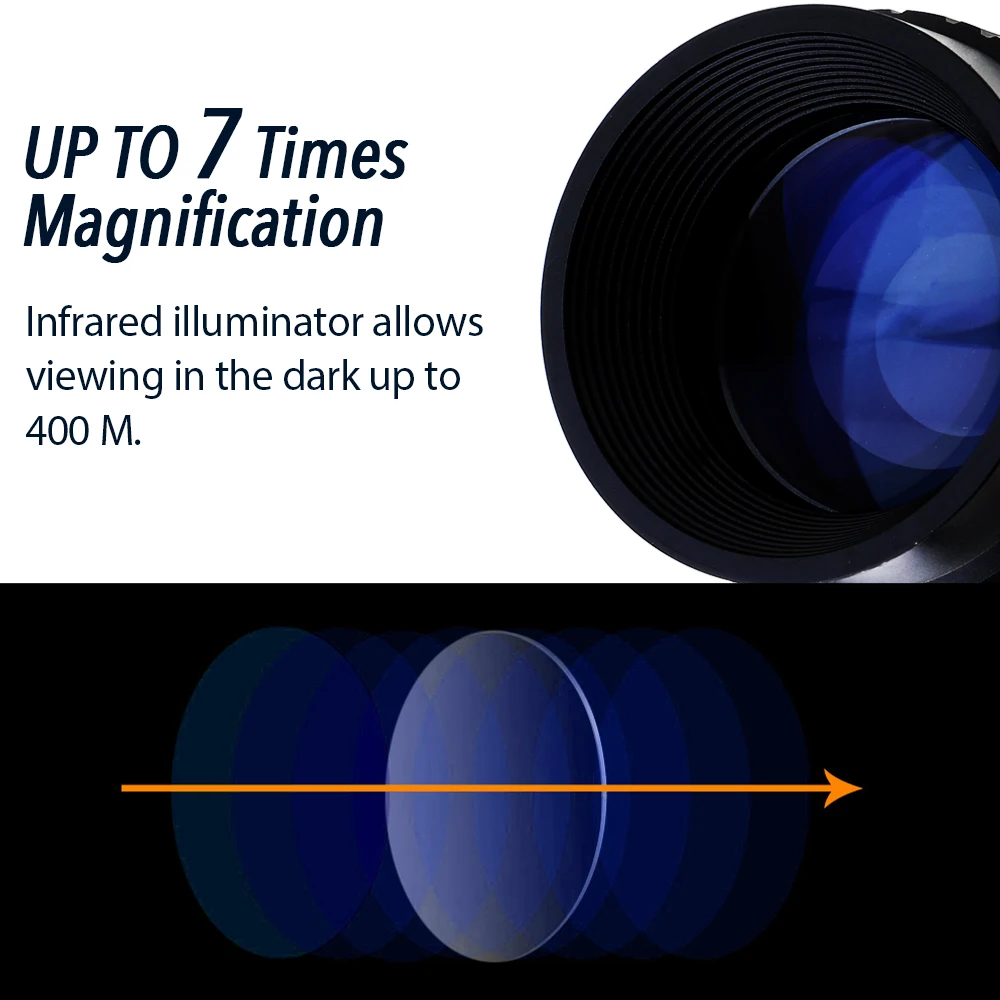 7x бинокулярный увеличитель ночного видения высокого разрешения инфракрасный