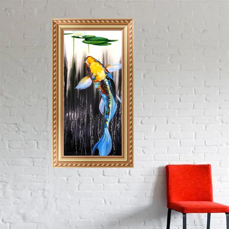 5D DIY Diamond Embroidery Painting of Fancy Carp Handmade Wall Decoration Cross Stitch Printing Craft Kits wihtout Frame | Дом и сад