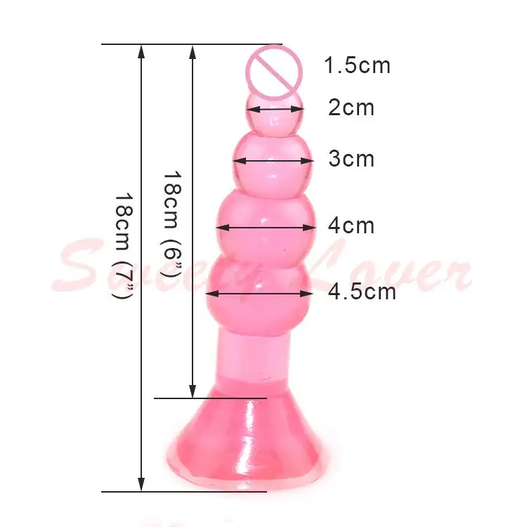 Секс товары анальная пробка большого размера 18*4 5 см мягкая Желейная ощущение