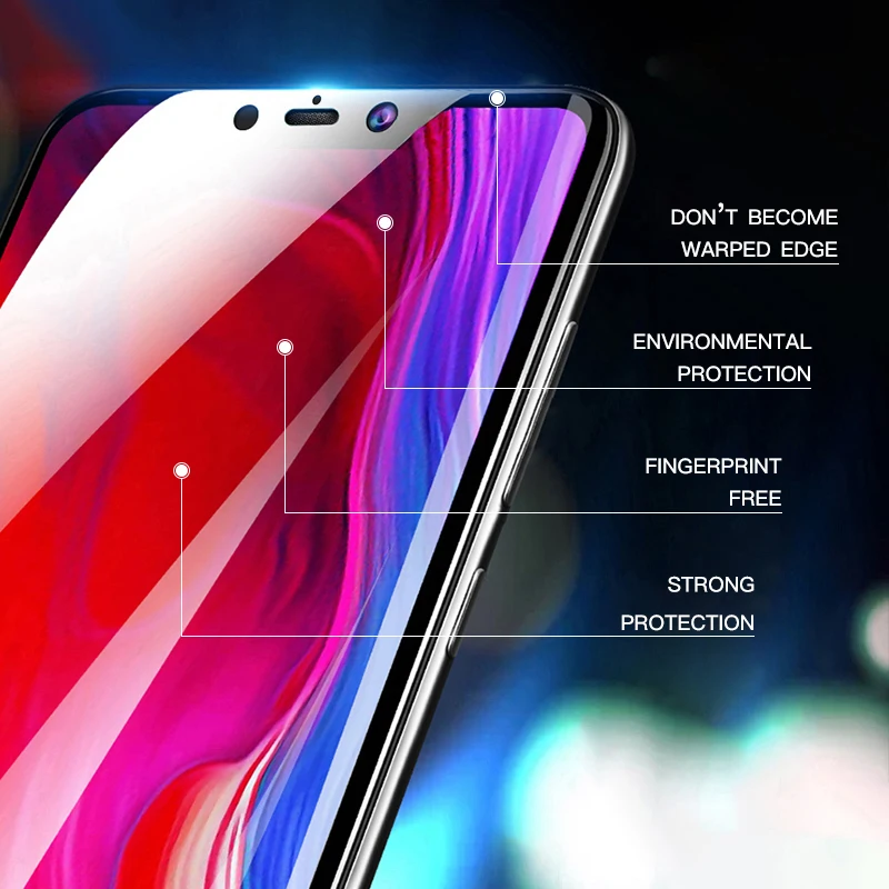 Yagoo оригинальный закаленное стекло для Xiaomi Mi 8 Lite глобальная версия бронированный