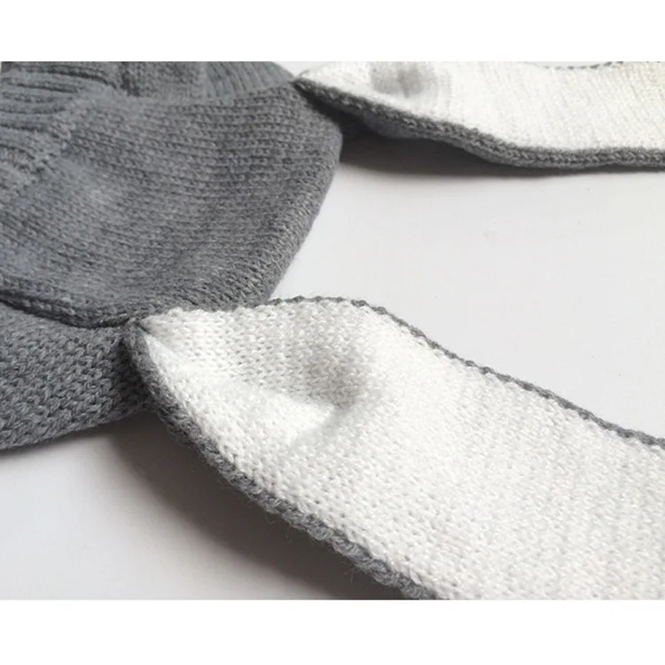 Корейская версия зимние шапки для маленьких девочек и мальчиков мягкие вязаные