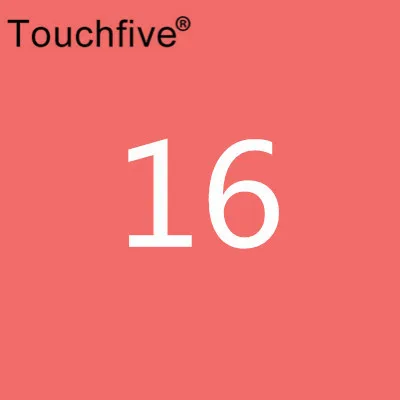 16 TOUCHFIVE опционально цвет соответствия искусство маркеры Кисть ручка эскиз на спиртовой основе маркеры двойная головка манга ручки для рисования товары для рукоделия - Цвет: 16