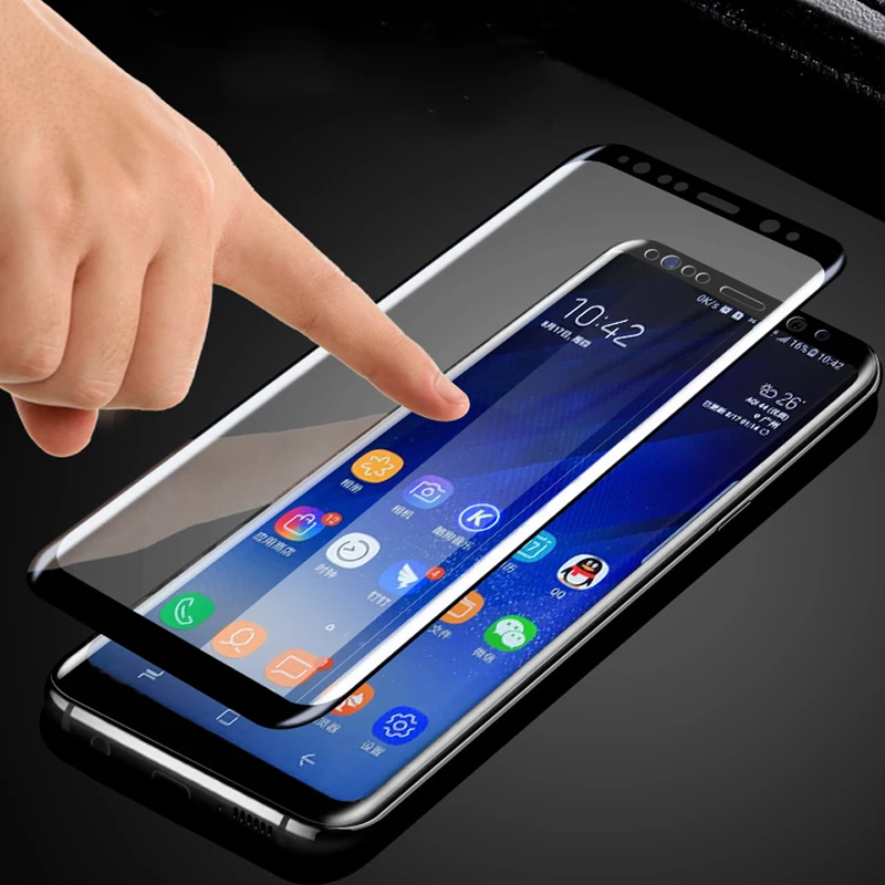 Защитное стекло закаленное для Samsung S10/S10e/S6/S7 Edge/S8 Plus/Note 8/9 | Мобильные телефоны и