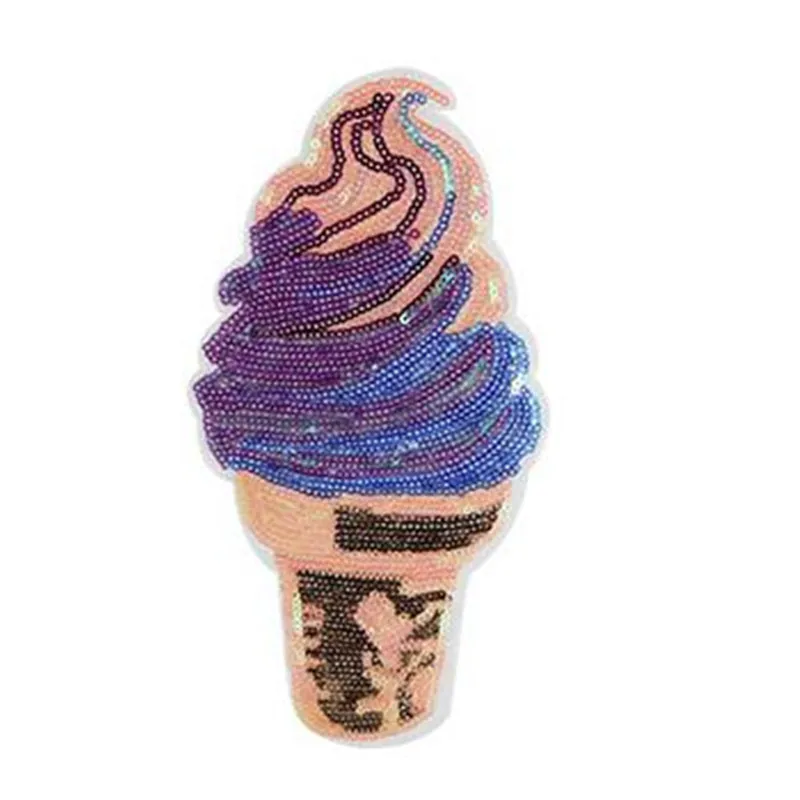 Одежда для мужчин и девочек пайетки поделок пластырь мороженого 205мм наклейки на