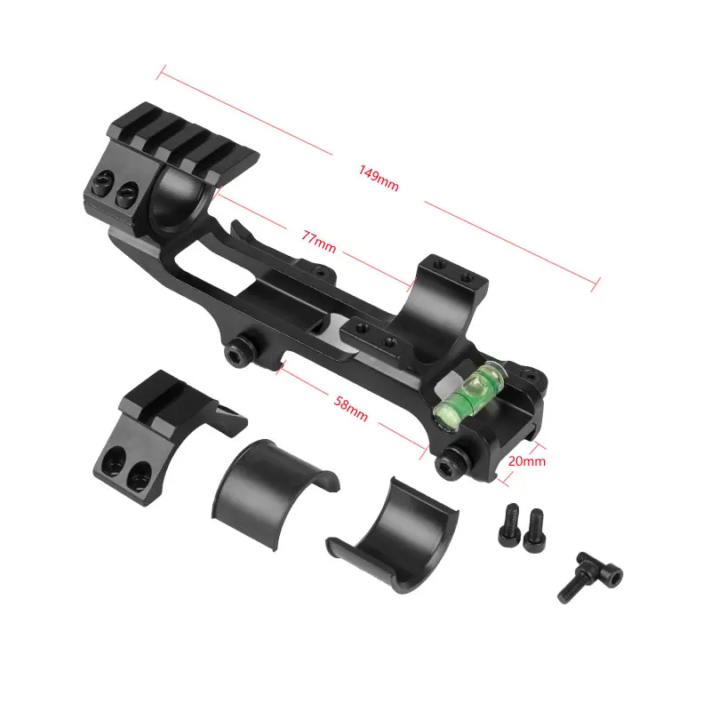 Высококачественный 1 дюйм/30 мм планка Пикатинни Вивера цельный быстросъемный