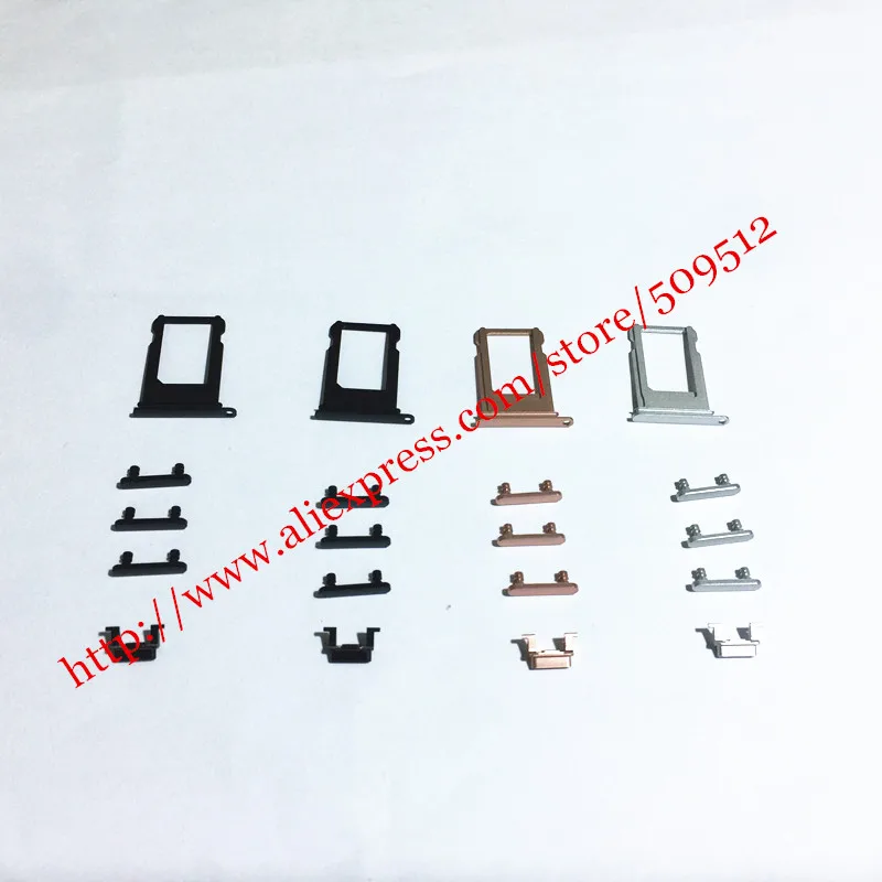 Лоток для Sim-карты iphone 7 plus вибрирующий переключатель громкости Боковая кнопка
