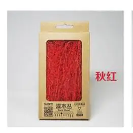 Autumn red Модель здания куст сцена модель дерево платформа Моделирование растительность сухая ветка DIY материал игрушка диорама песок стол изготовление - Цвет: Autumn red
