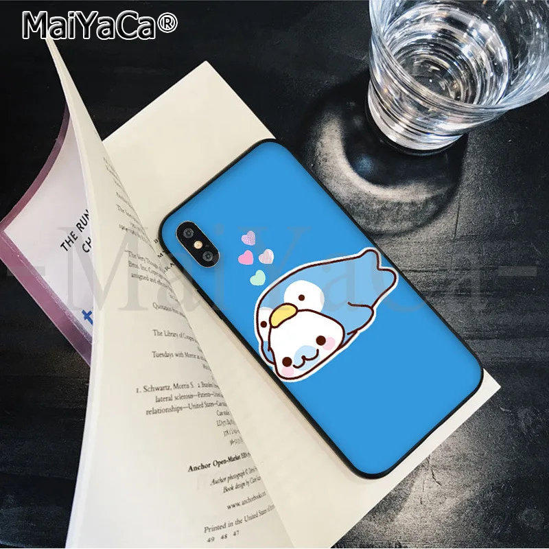 MaiYaCa милые животные печать mamegoma Smart Cover черный мягкий чехол для телефона для Apple iPhone 8 7 6 6S Plus X XS MAX 5 5S SE XR