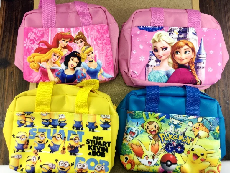 Новая сумка для обеда от disney, Многоцелевая сумка с изображением единорога из мультфильма «Холодное сердце», сумка для обеда, двухслойная сумка для обеда, изолированная сумка для обеда