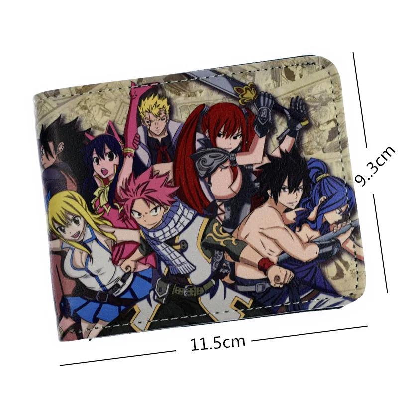 Новое поступление Аниме Fairytail короткий бумажник с держатель для карт Портмоне