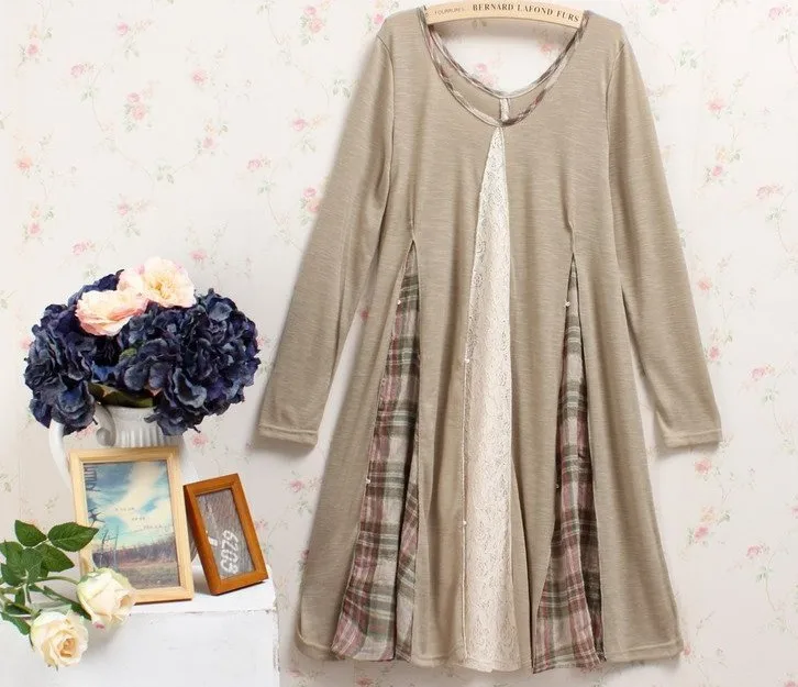 Этническое винтажное платье в стиле хиппи boho mori girl Туника femme harajuku готическое кимоно зимнее женское вязаное хлопковое платье Сарафан Ropas