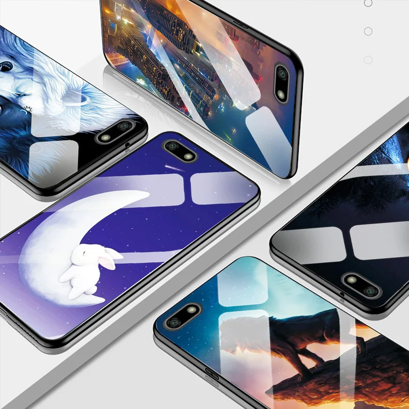 Чехол для телефона из закаленного стекла Huawei Honor 7S задняя крышка 7A 5 45 "крутой