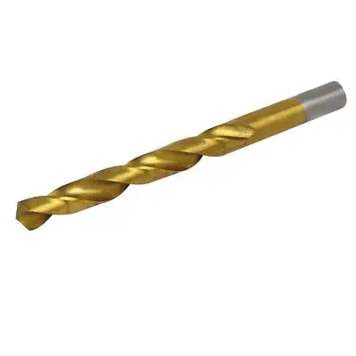 

10.4mm Drilling Dia Titanium Plated 2 Flutes Straight Shank Twist Drill Bit