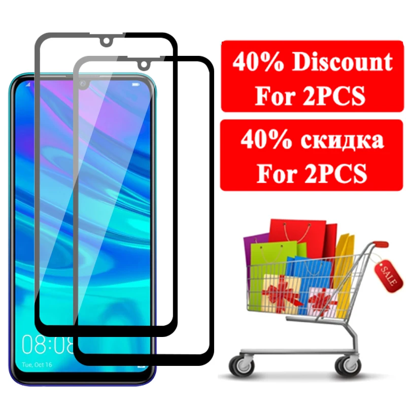 Полное покрытие защитное стекло для Huawei P Smart Plus 2019 Защитная пленка экрана Tremp Huavei