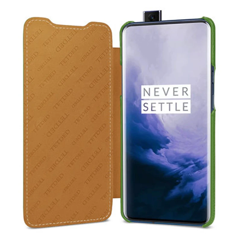 Бизнес Флип из натуральной кожи чехол для телефона для Oneplus 7 Oneplus7 Модный ручной работы роскошный кожаный чехол для Oneplus 7Pro
