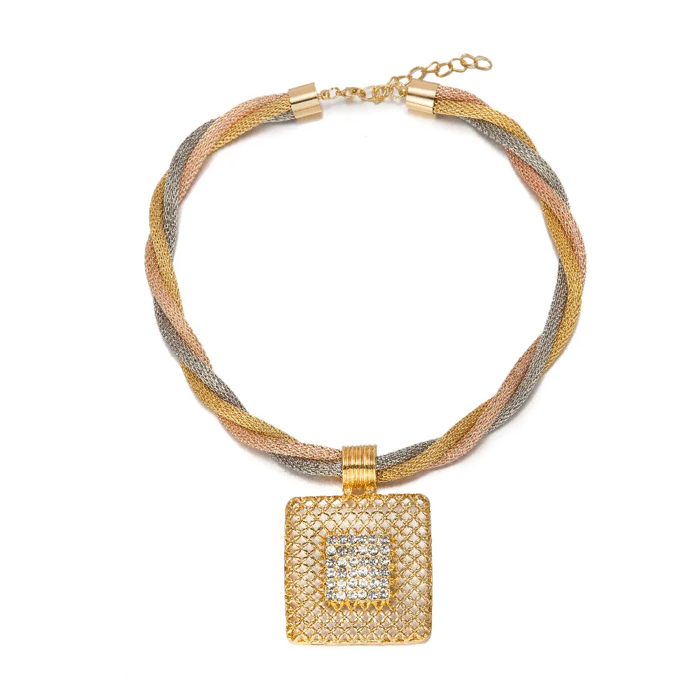 Набор ювелирных изделий BAUS из африканских бусин золотого цвета три Модный