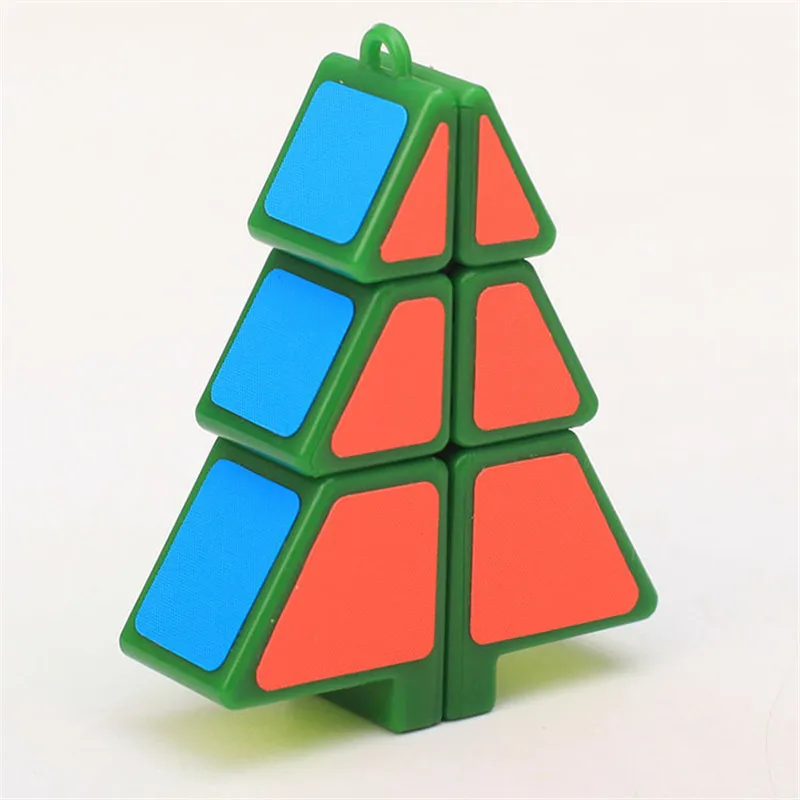 

Christmas Tree Magic Cube Puzzle Toy Strange Shape with Help Instruction Magic Cube Toys For Children Kids Educational Gift Toy