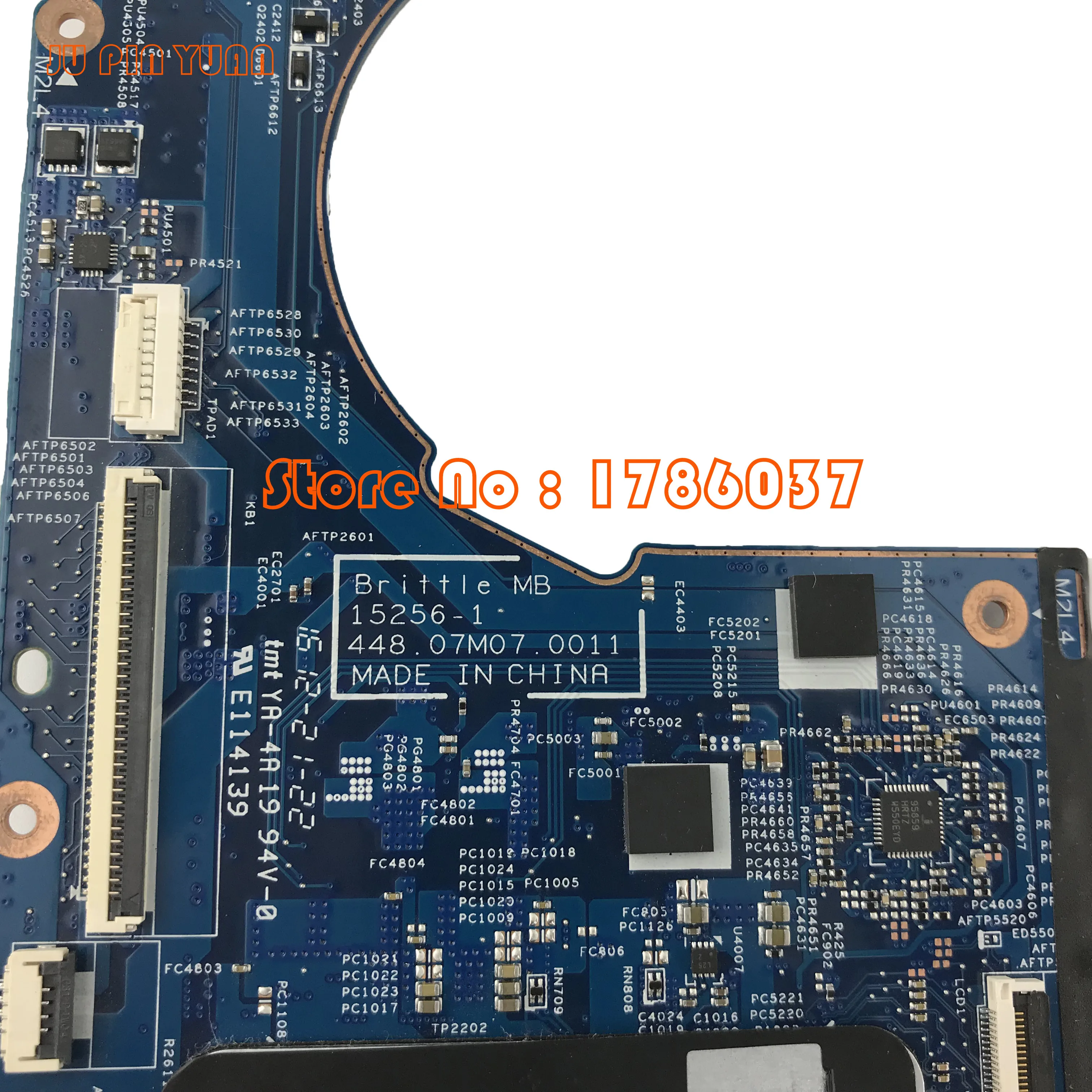 JU PIN YUAN 855962-601 855962-501 448.07m7/0011 для hp Pavilion x360 13-U серии материнская плата с i3-6100U cpu полностью протестирована