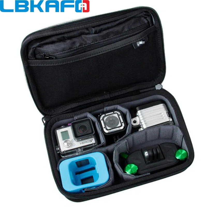 LBKAFA для Gopro Hero4 Session Casey сумка хранения Коллекционная Коробка Чехол Hero 8 7 6 5 SJCAM SJ4000