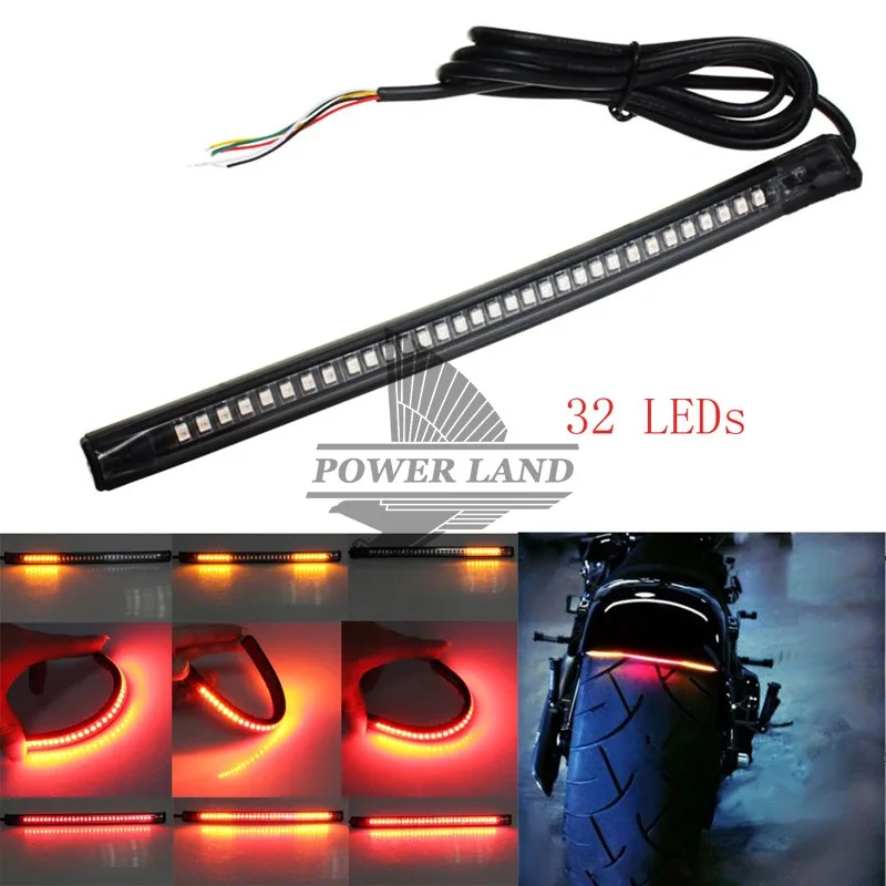 Универсальный гибкий 32LED мотоциклетный мигающий светильник для задней части