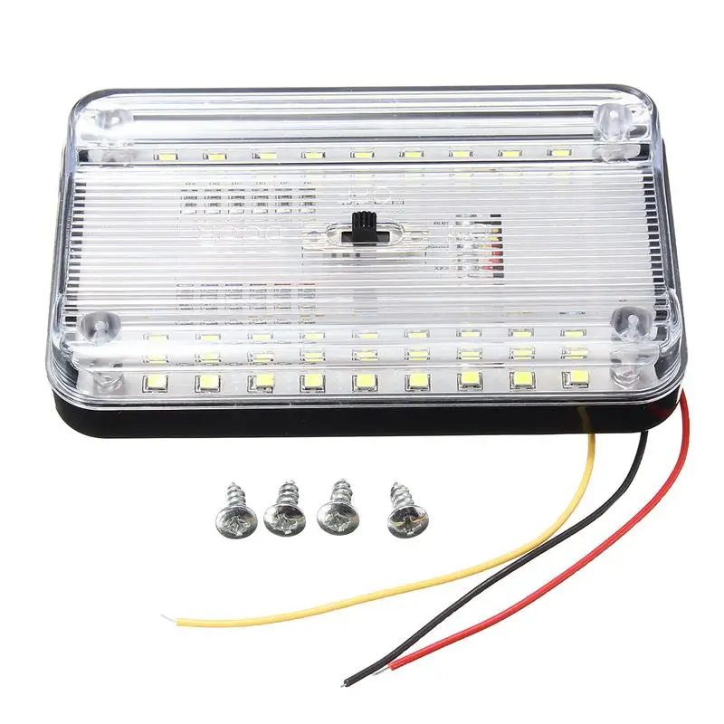 36LED интерьер автомобильного салона свет ABS белый Потолочный светильник для 12 в морской лодки аксессуары для дома на колесах