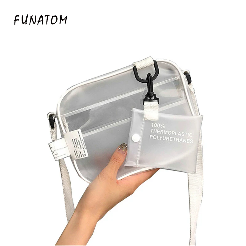 Брендовая женская сумка модная высокого качества ПВХ прозрачная маленькая через