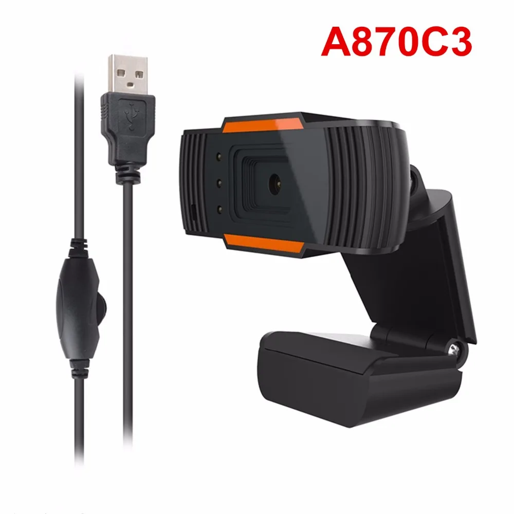 HD Webcam 3LED 480P PC Camera with Absorption Microphone MIC for Skype Android TV Rotatable Computer USB Web Cam | Компьютеры и офис